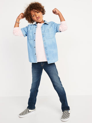 Jeans Holgados con Efecto Lavado, Niño