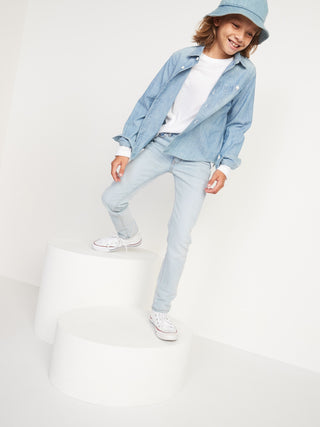 Jeans Holgados con Efecto Lavado, Niño