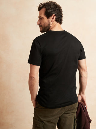 Camiseta Cuello V de Algodón