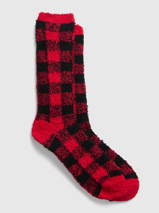 Medias Altas con Estampado Cuadros, Hombre