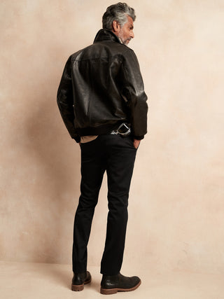 Pantalón Skinny de Algodón con Bolsillos