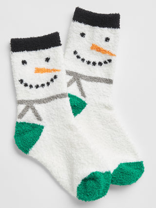 Medias Altas con Estampado Navideño, Niño