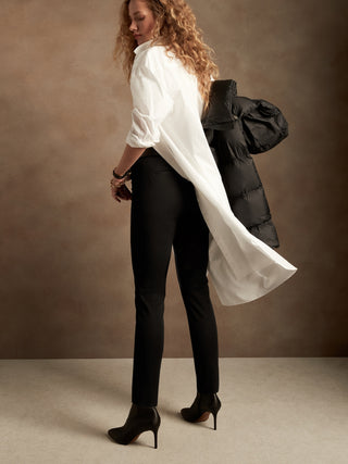 Pantalón Skinny Talle Medio con Bolsillos
