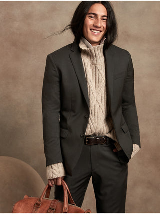 Blazer Slim Fit de Lana