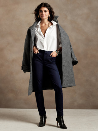 Pantalón Skinny Talle Medio con Bolsillos