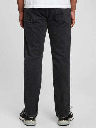 Jeans Recto Talle Medio con Bolsillos