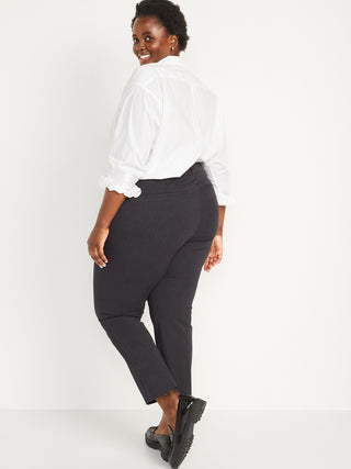 Pantalón Recto Talle Alto con Bolsillos