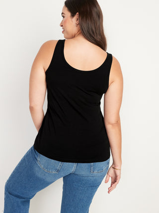 Camiseta sin Mangas Cuello Redondo