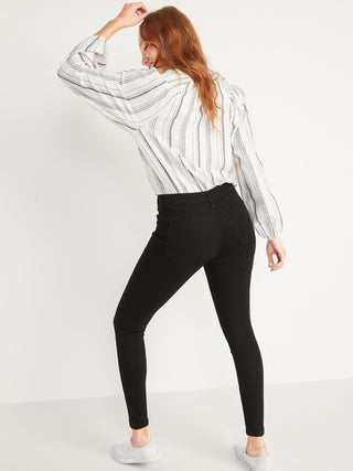 Jeans Talle Alto con Bolsillos