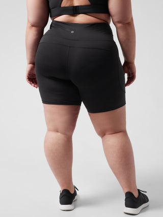 Short Biker Talle Alto con Logo