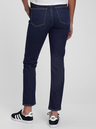Jeans Talle Alto con Bolsillos Delanteros.