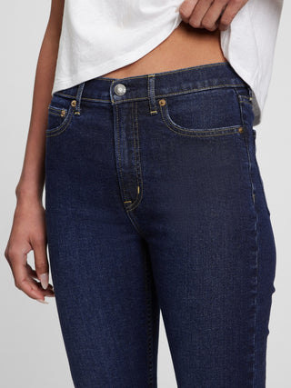 Jeans Talle Alto con Bolsillos Delanteros.