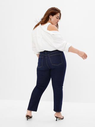Jeans Talle Alto con Bolsillos Delanteros.