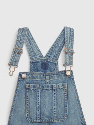 Enterizo Denim con Tirantes Ajustables, Niña
