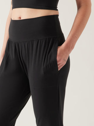 Salutation Pantalón Deportivo Talle Alto con Bolsillos