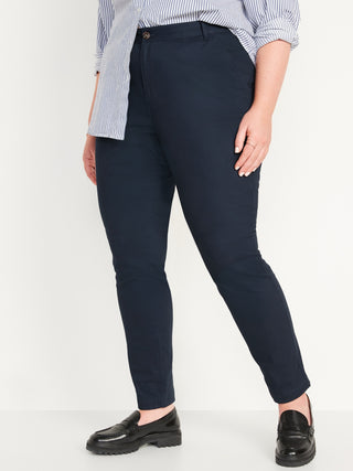Pantalón Talle Alto con Bolsillos de Algodón