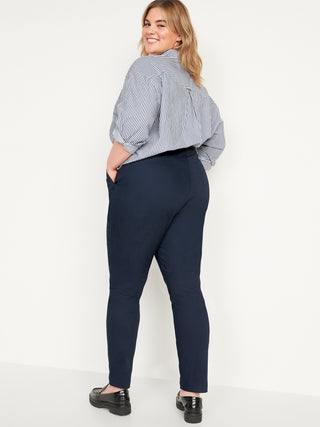 Pantalón Talle Alto con Bolsillos de Algodón