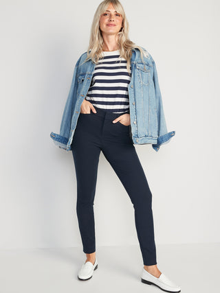 Pantalón Skinny Talle Alto con Bolsillos