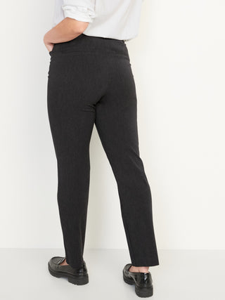 Pantalón Recto Talle Alto con Bolsillos