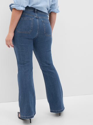 Jeans Acampanados Talle Alto