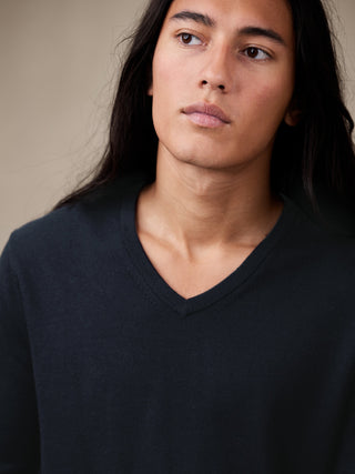 Sudadera Cuello V de Lana Merino