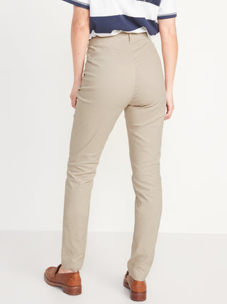 Pantalón Talle Alto con Bolsillos de Algodón
