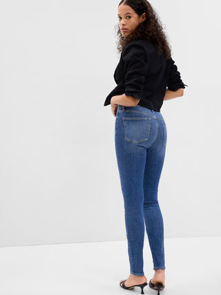 High Rise True Skinny Jeans.