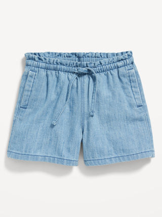 Short con Cintura Elástica de Algodón, Niña