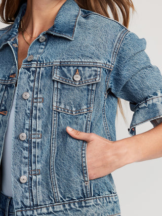 Chaqueta Denim Clásica con Efecto Lavado