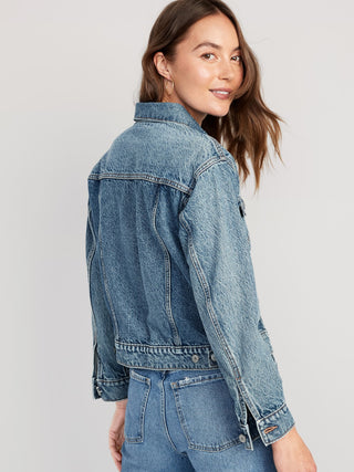 Chaqueta Denim Clásica con Efecto Lavado