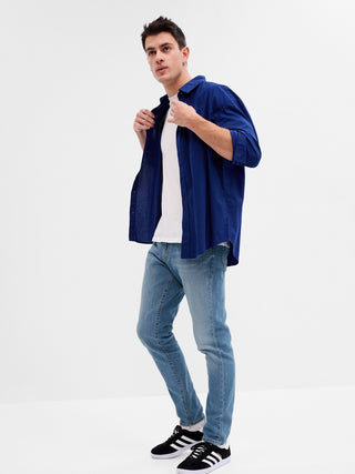 Jeans Slim Fit con Bolsillos