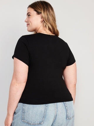 Camiseta Manga Corta Acanalada