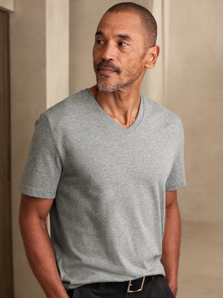 Camiseta Cuello V de Algodón