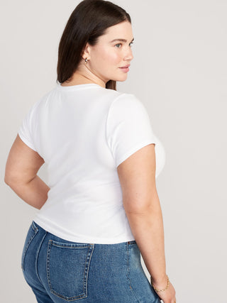 Camiseta Manga Corta Acanalada