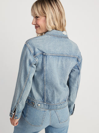 Chaqueta Denim Clásica con Efecto Lavado
