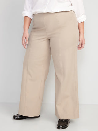 Pantalón Talle Alto con Bolsillos de Algodón