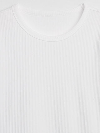 Camiseta Manga Corta Acanalada