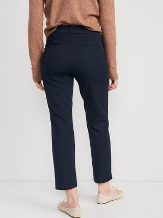 Pantalón Recto Talle Alto con Bolsillos