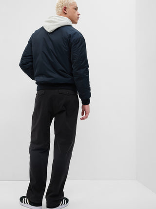 Pantalón Holgado Talle Alto con Bolsillos