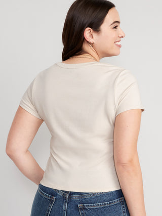 Camiseta Manga Corta Acanalada