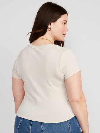 Camiseta Manga Corta Acanalada