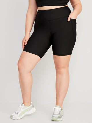 Short Deportivo Talle Alto con Logo