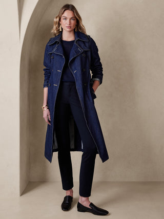 Pantalón Skinny Talle Medio con Bolsillos