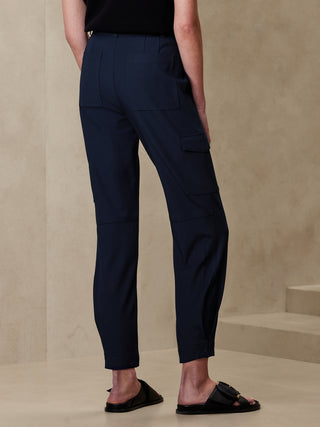 Pantalón Cargo Talle Alto con Bolsillos