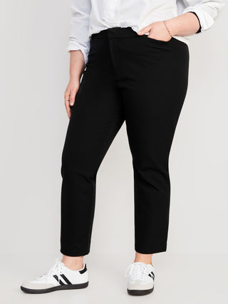 Pantalones rectos Pixie de cintura alta.
