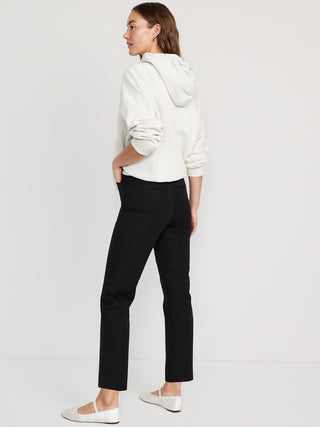 Pantalones rectos Pixie de cintura alta.