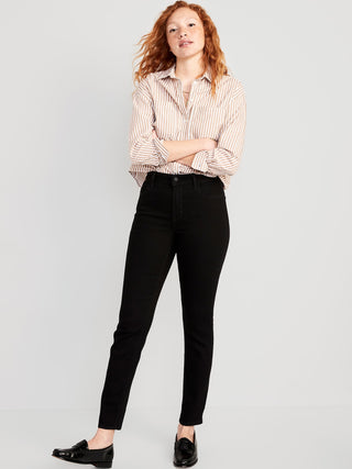 Jeans Tobilleros Talle Alto con Bolsillos