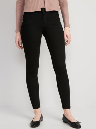 Jeans Skinny Talle Alto con Bolsillos