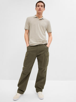 Pique Polo Shirt with Logo