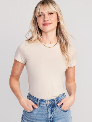 Camiseta Manga Corta Acanalada